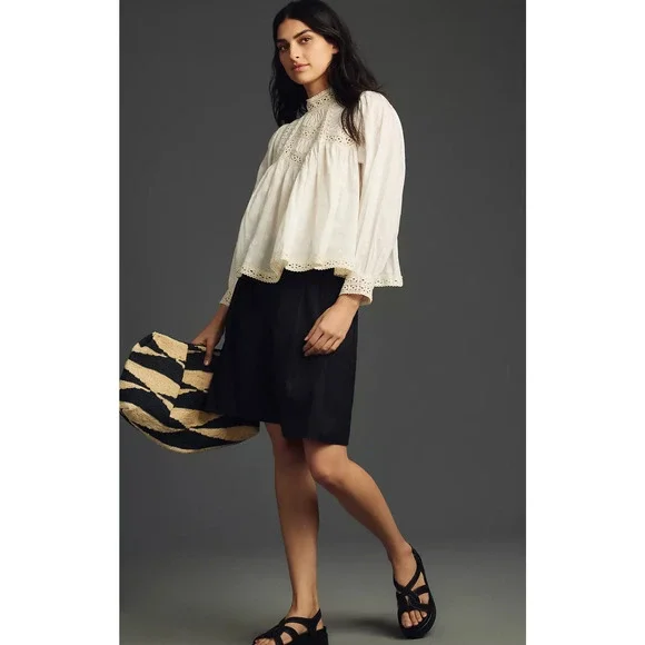 Anthropologie Forever That Girl Babydoll Blouse - New XS